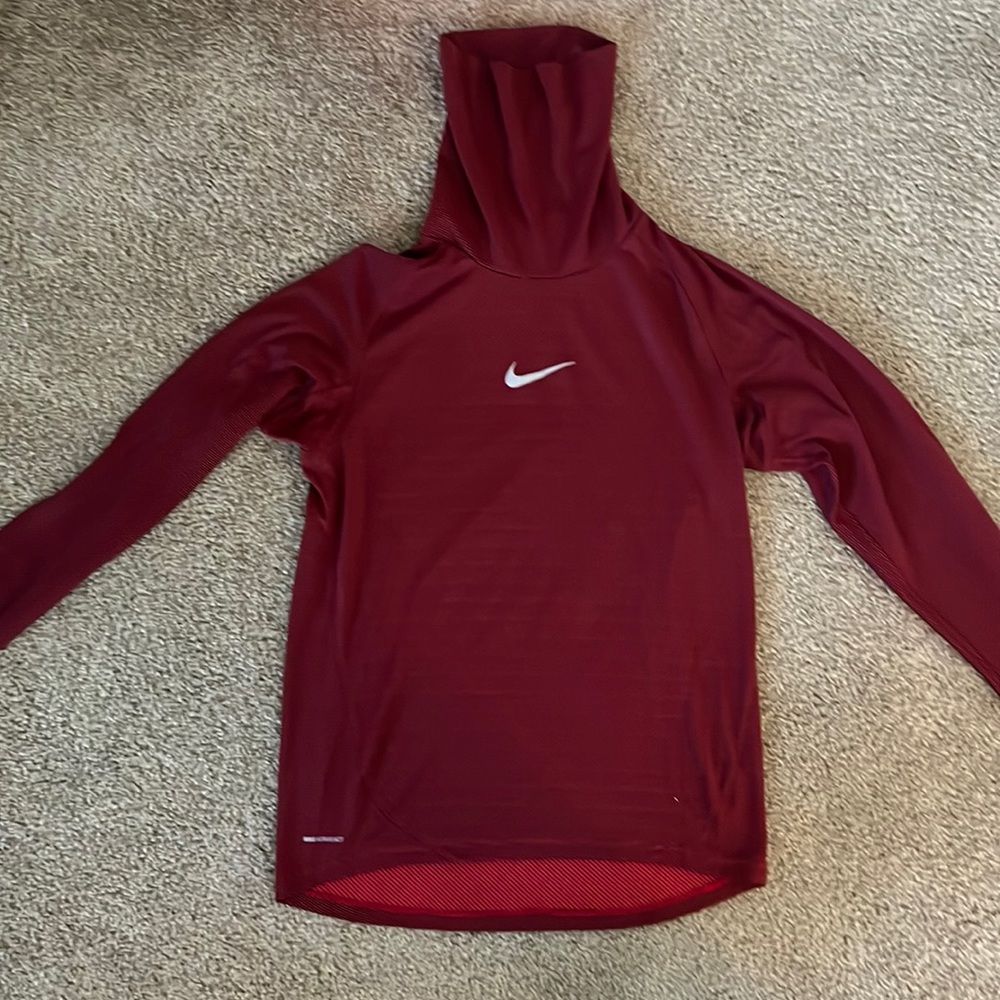 Nike Mens Golf Medium Aeroreact Turtle Neck Red